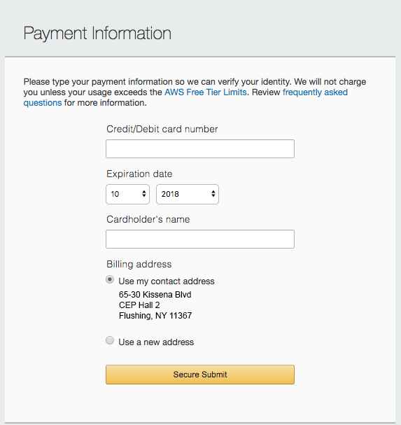 Creating an AWS Account
